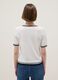 White viscose blend regular fit t-shirt with contrast collar_2