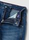 Children's blue stretch cotton wide leg jeans_2