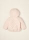 Pink quilted hooded jacket with little ears_2