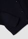 Navy pure cotton cardigan with buttons, regular fit_5