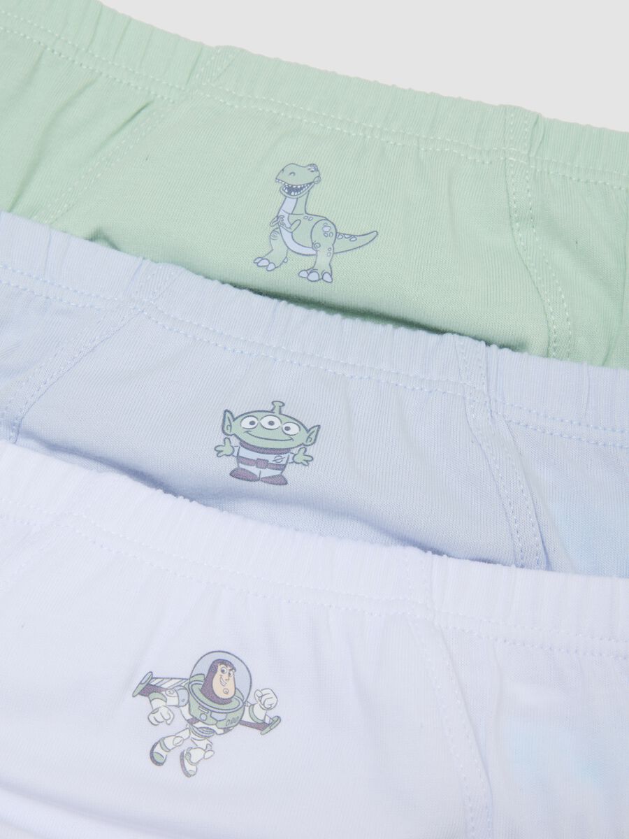 Pack of five multicolour organic cotton Toy Story graphic briefs_3
