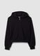 Black organic cotton hooded sweatshirt_4