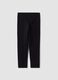 Girls&rsquo; black skinny-fit leggings in stretch organic cotton_1