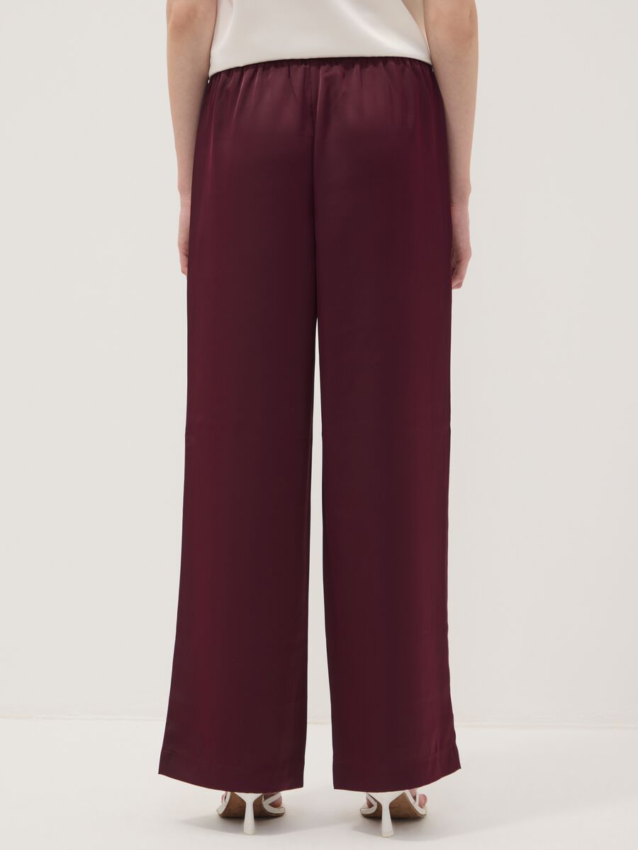 Red wide-leg trousers with regular waist_2