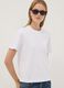The Iconic Tee relaxed fit white pure cotton short-sleeved T-shirt_0