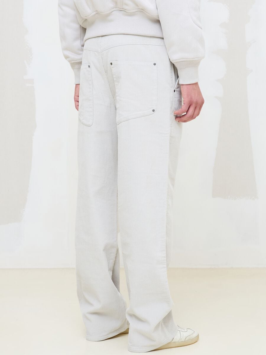 Corduroy Carpenter Trousers Light Beige_3
