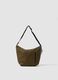 Green shoulder bag with adjustable strap_0