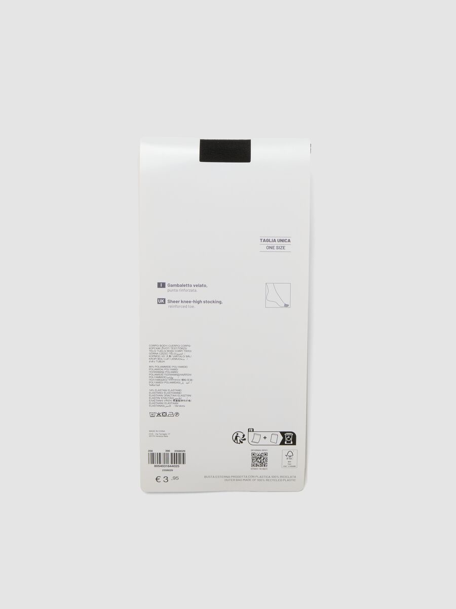 2-pack of black invisible liner socks in stretch fabric_1