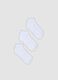 3-pack of white organic cotton-blend ankle sports socks_0