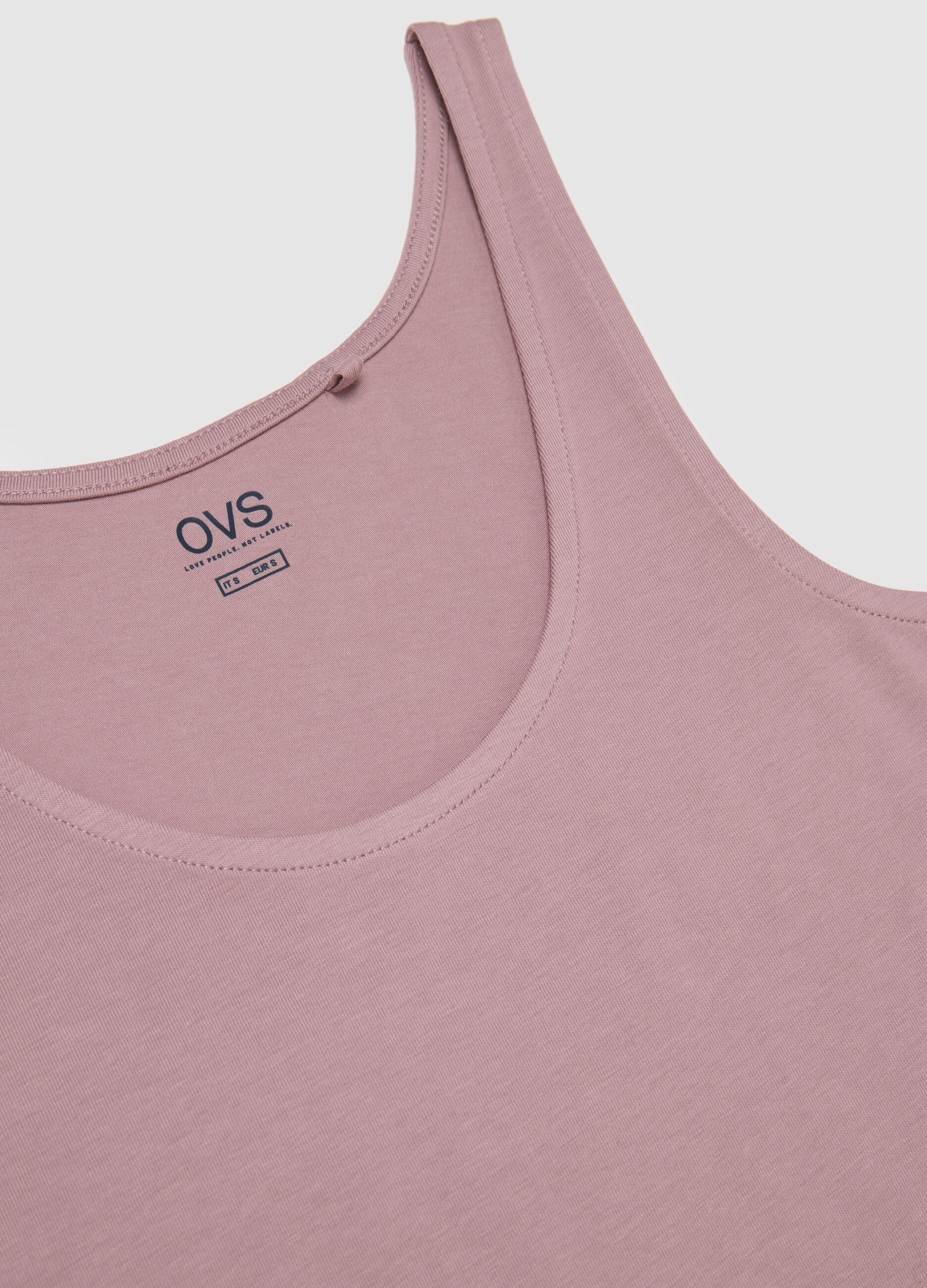 Pink Stretch Cotton Vest Regular Fit