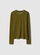 Pure Cotton Green Long Sleeve Regular Fit Shirt_4
