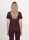 Brown crew-neck T-shirt in pure organic cotton, regular fit_3