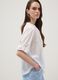 White pure cotton shirt with broderie anglaise embroidery, regular fit_0