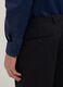Blue cotton blend slim fit easy iron shirt_3