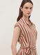Multicolour pure viscose striped midi dress, regular fit_2