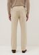 Beige stretch cotton trousers regular fit_2