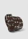 Brown belt with star studs_2