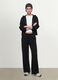 Black baggy-fit pure cotton jogger trousers_0