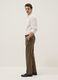 Brown regular-fit stretch cotton chino trousers_3