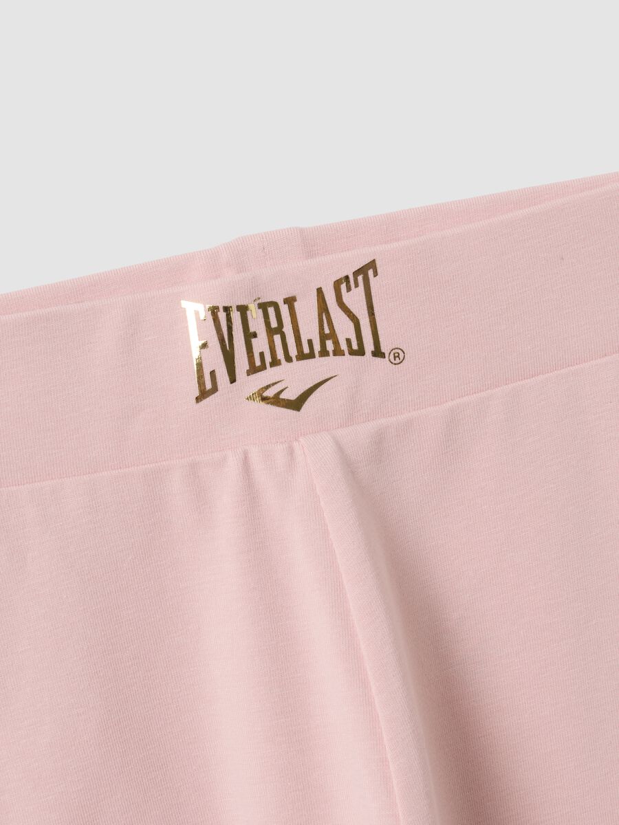 Girls&rsquo; pink stretch cotton regular-fit leggings_2