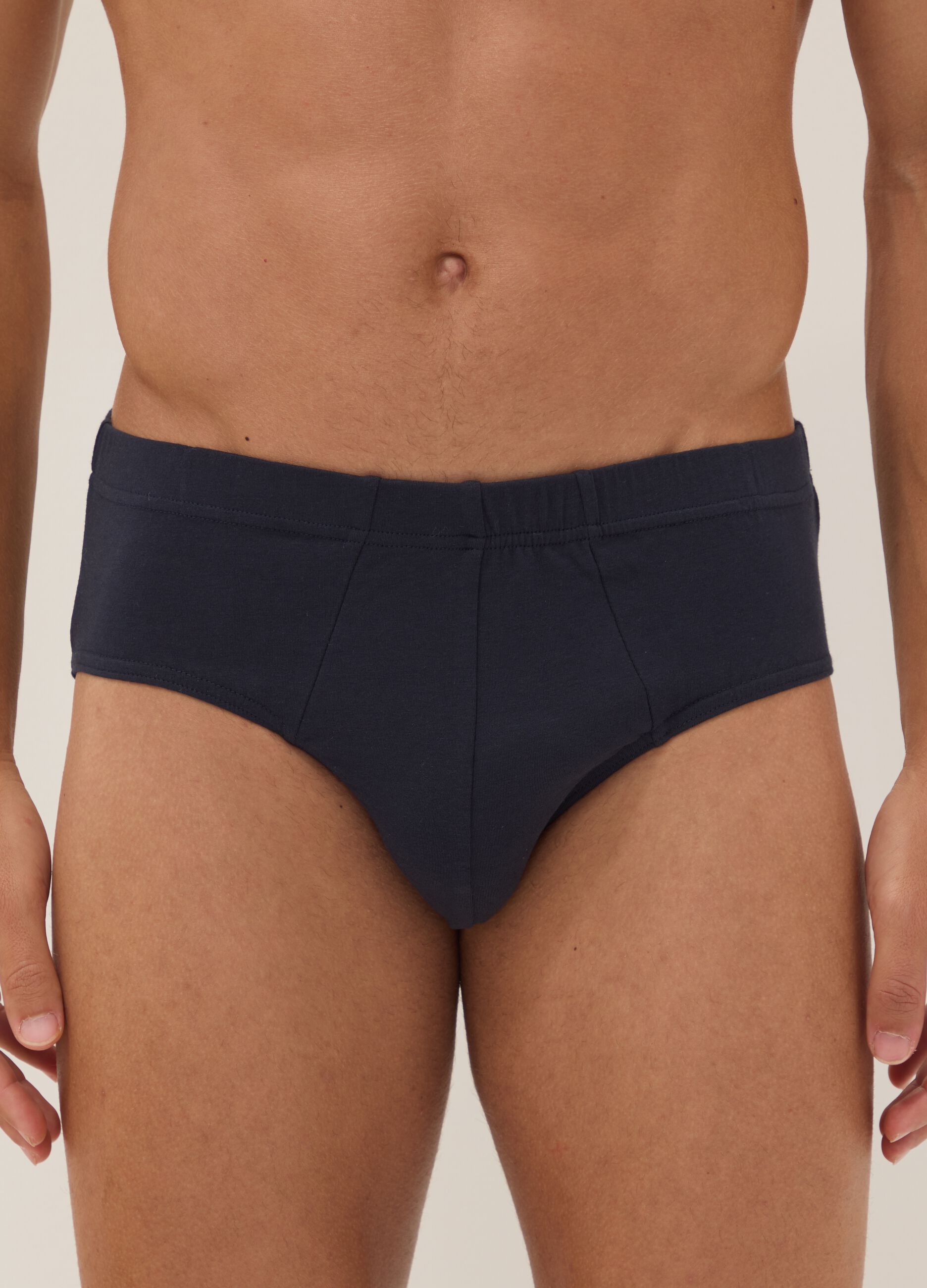 Blue organic cotton briefs