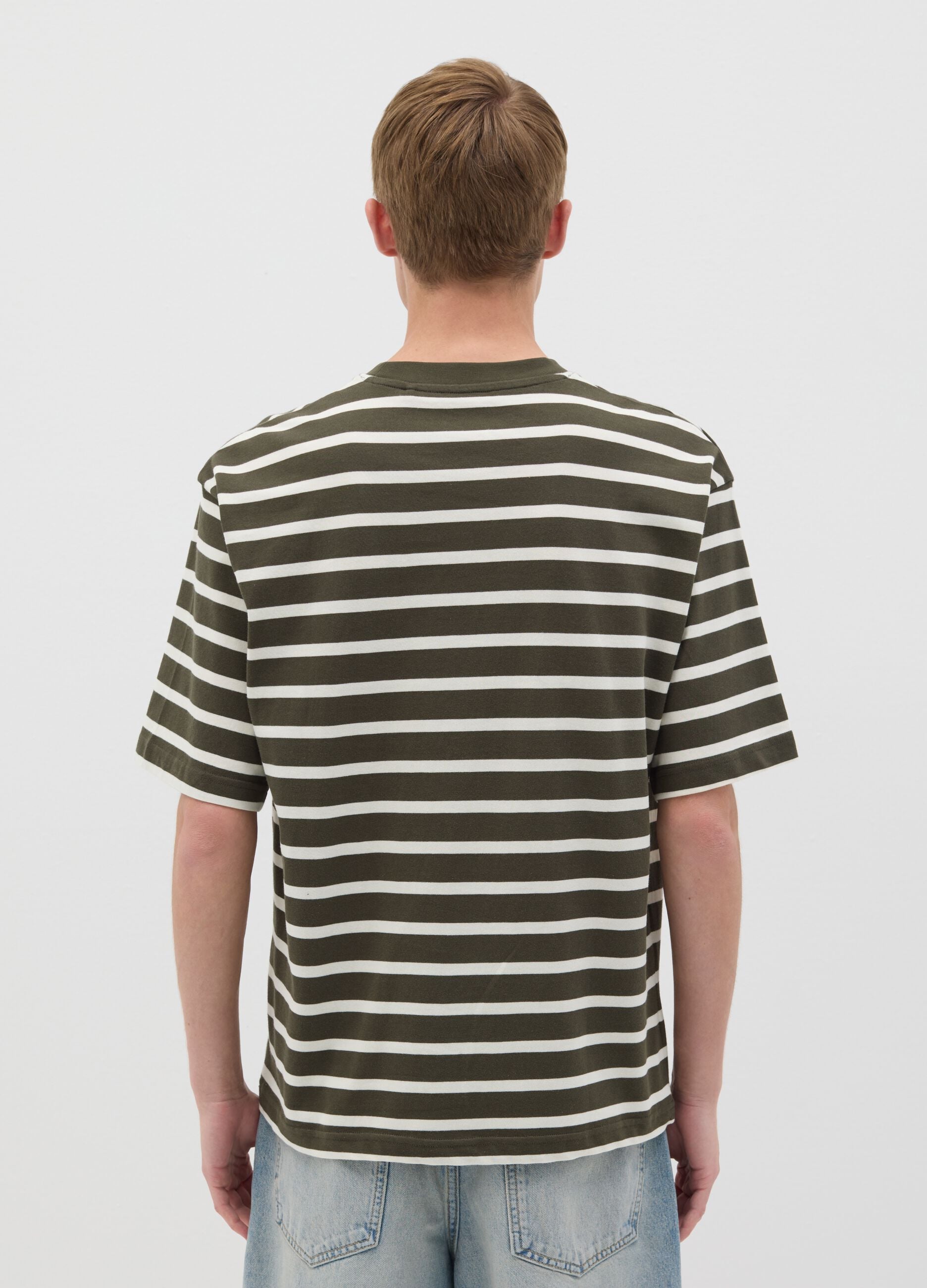 Striped cotton T-shirt