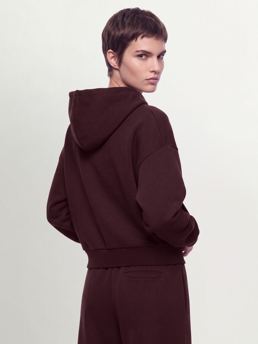 Purple stretch modal crew-neck sweatshirt_3