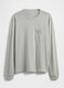 Grey Long Sleeve Cotton T-Shirt_3