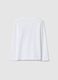 White pure cotton t-shirt for girls, regular fit_1