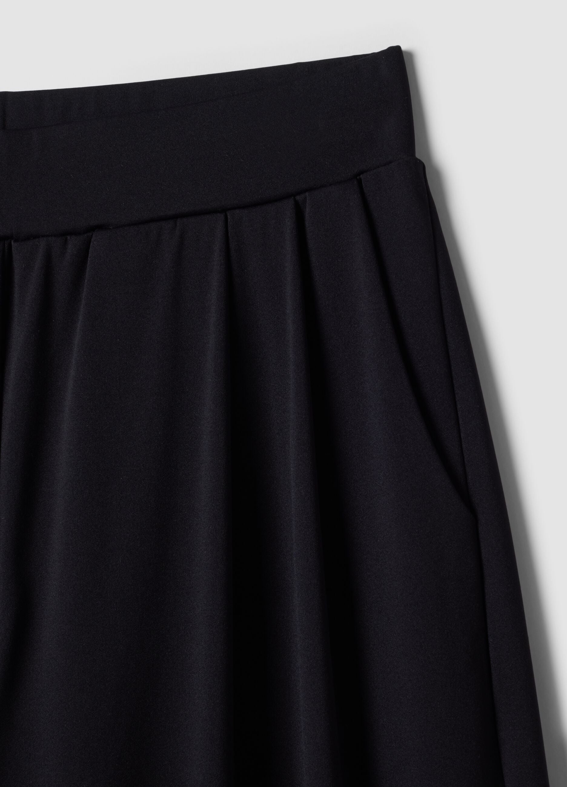 Black Easy Dry wide-leg stretch trousers ALTAVIA STUDIO