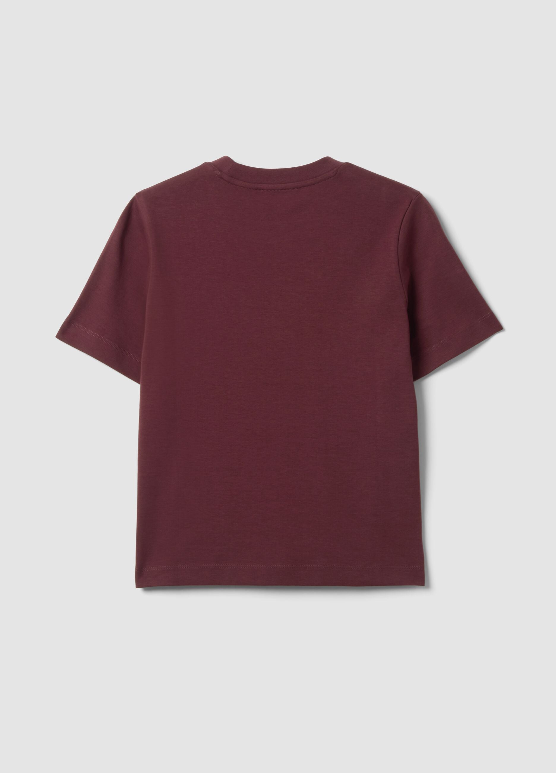 T-shirt The Iconic Tee viola in puro cotone relaxed fit