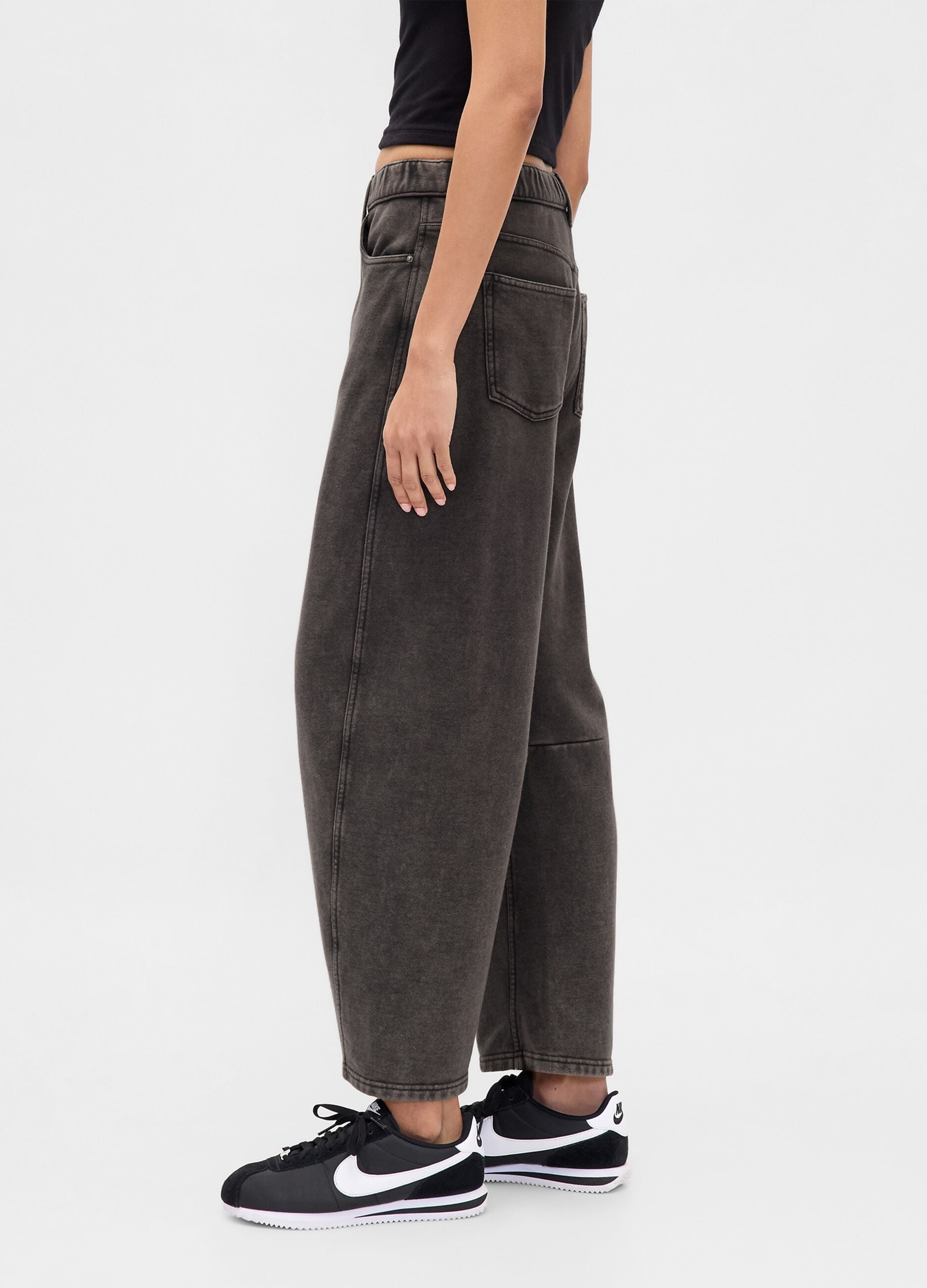 Grey Wide Leg Trousers