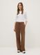 White long sleeve t-shirt in pure cotton regular fit_0