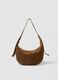 Borsa a spalla marrone in vera pelle_0