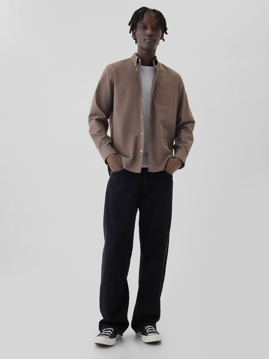 Regular-fit shirt in Oxford cotton_2