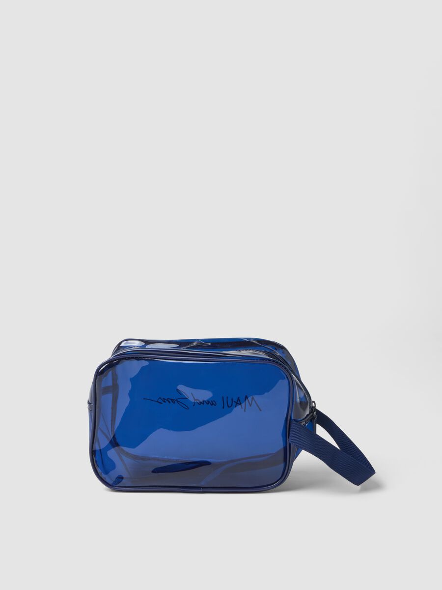 Beauty case blu con chiusura a cerniera_1