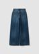 Blue denim wide-leg jeans in pure cotton_6