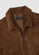 Light brown genuine leather jacket regular fit with full zip_6