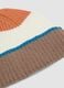 Multicolour ribbed jersey knit hat_1