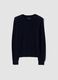 Blue pure wool crew-neck jumper_0