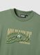 Green pure cotton regular fit T-shirt with Milwaukee Bucks print_5