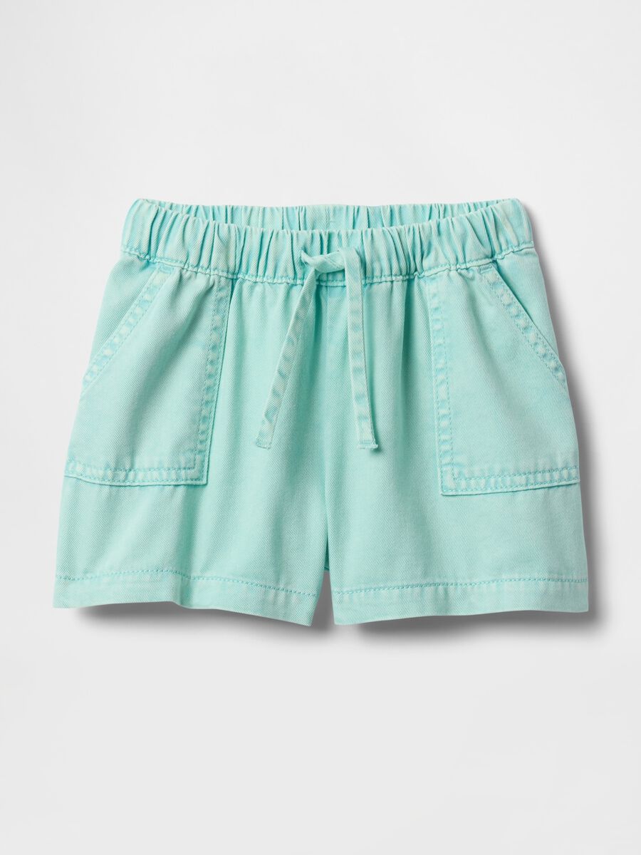 Pantaloncini in cotone con coulisse_1