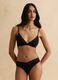 Black Triangle Bra with Lace Details_1