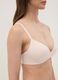 Pink padded triangle bra in stretch fabric_2