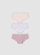 3-pack of multicolour baby girls&rsquo; briefs in stretch organic cotton blend_0