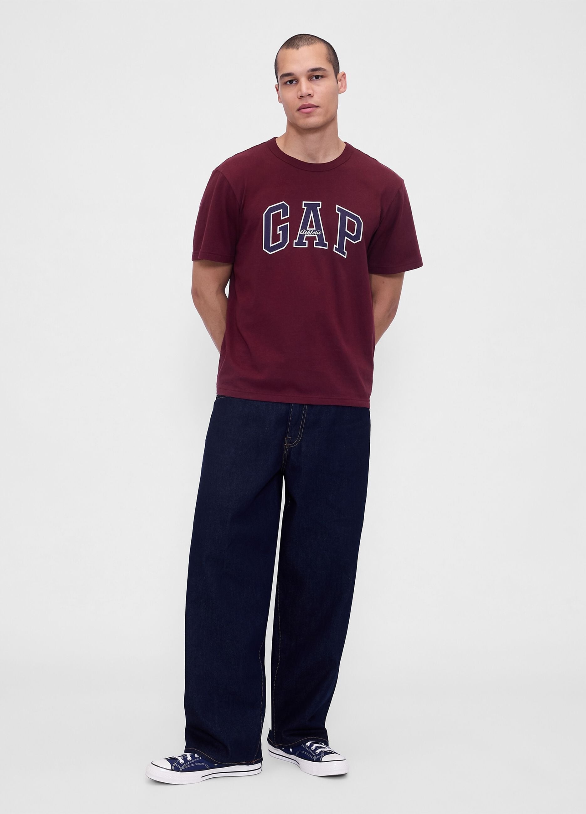 Burgundy Cotton T-shirt