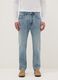 Pure Cotton Denim Blue Carrot Fit Jeans_1