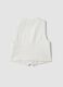 White pinstripe pure cotton waistcoat_1