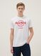 White pure cotton regular fit T-shirt with Hard Rock Cafe logo_0