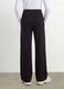 Girls&rsquo; black culotte trousers in pure organic cotton_1